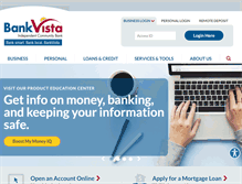 Tablet Screenshot of bankvista.com